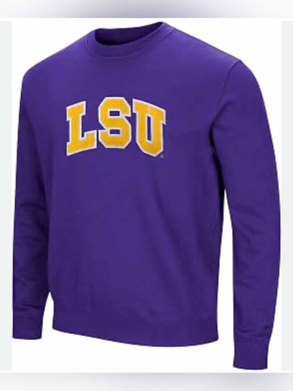 USC Men’s Small Purple Crewneck Embroidered Logo Champion Athleticwear